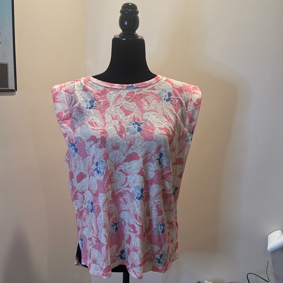 EUC- Ted Baker London Padded shoulder linen blend top - Picture 3 of 10